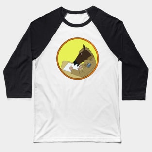 Horse Writing in Class Baseball T-Shirt